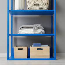 PLATSA Open shelving unit, blue, 60x40x120 cm