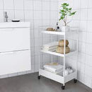 NISSAFORS Trolley, white, 50.5x30x83 cm