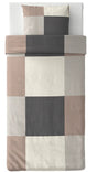 BRUNKRISSLA Duvet cover and pillowcase, brown, 150x200/50x60 cm