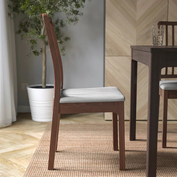 EKEDALEN Chair, brown/Orrsta light grey