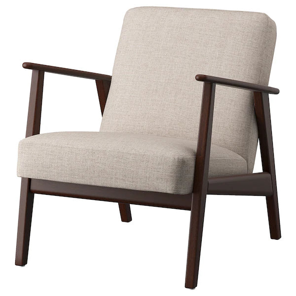 EKENASET Armchair, Kilanda light beige