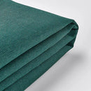 EKTORP Three-seat sofa frame/EKTORP Cover for 3-seat sofa, dark turquoise