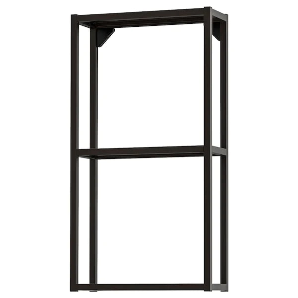 ENHET Wall frame shelves, anthracite, 40x15x75 cm