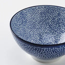 ENTUSIASM Bowl, patterned/blue, 12 cm