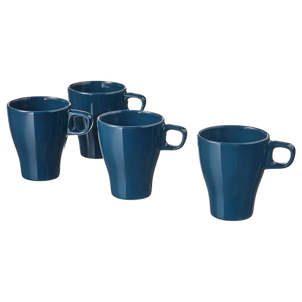 FÄRGRIK Mug, dark turquoise, 25 cl