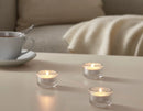 FINSMAK Tealight holder, clear glass, 3.5 cm