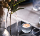 FINSMAK Tealight holder, clear glass, 3.5 cm