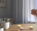 FINSMAK Tealight holder, clear glass, 3.5 cm