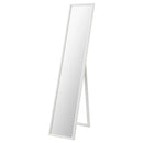 FLAKNAN Standing mirror, white, 30x150 cm