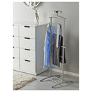 GRUNDTAL Valet stand, stainless steel, 128 cm