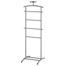 GRUNDTAL Valet stand, stainless steel, 128 cm