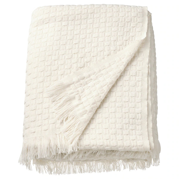 HORNMAL Throw, off-white, 130x170 cm