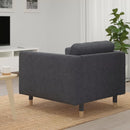 LANDSKRONA Armchair frame, Gunnared dark grey