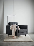 LANDSKRONA Armchair frame, Gunnared dark grey