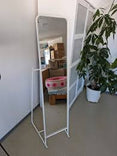 KNAPPER - Standing mirror, white, 48x160 cm