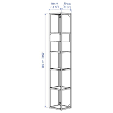 ENHET high frame with shelves, 30x30x180 cm