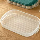 HAVSTOBIS Food container with lid, set of 5, clear/multicolor