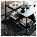 JATTESTA Coffee table, black, 80x80 cm