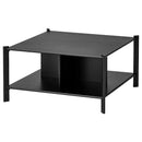 JATTESTA Coffee table, black, 80x80 cm