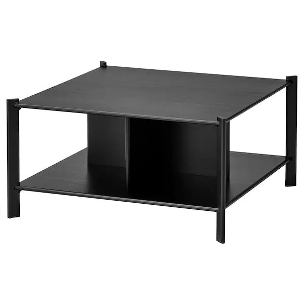 JATTESTA Coffee table, black, 80x80 cm