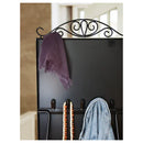 KARMSUND Standing mirror, black, 40x167 cm