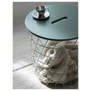 KVISTBRO Storage table, silver color/dark gray-green, 44 cm (17 3/8 ")