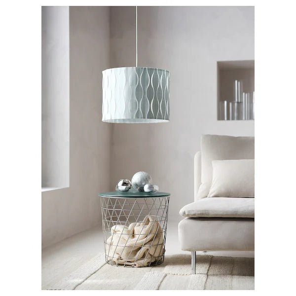 KVISTBRO Storage table, silver color/dark gray-green, 44 cm (17 3/8 ")