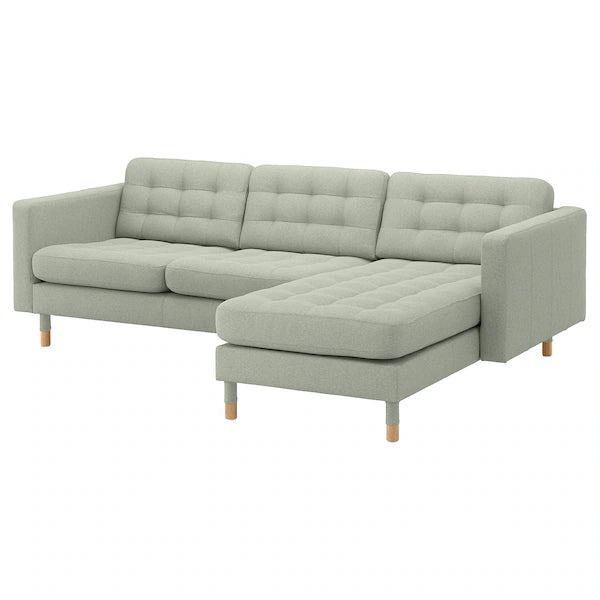LANDSKRONA 3-seat sofa frame, Gunnared light green