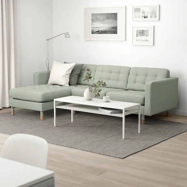 LANDSKRONA 3-seat sofa frame, Gunnared light green