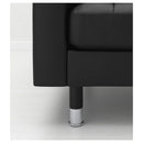 LANDSKRONA Three-seat sofa frame, black/LANDSKRONA Leg, metal, 15 cm