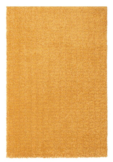 LANGSTED Rug, low pile, yellow, 60x90 cm