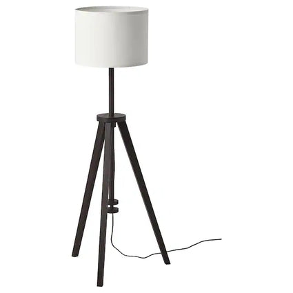 LAUTERS Floor lamp, brown ash/white