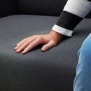 LINANÄS 3-seat sofa, with chaise longue/Vissle dark grey