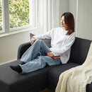 LINANÄS 3-seat sofa, with chaise longue/Vissle dark grey