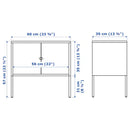 LIXHULT Cabinet, metal/grey, 60x35 cm