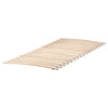SLAKT Bed frame, white, 90x200 cm / LURÖY Slatted bed base, 90x200 cm