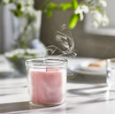 LUGNARE Scented candle in glass, Jasmine/pink, 40 hr