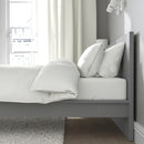 MALM Bed frame, high, grey stained, 180x200 cm