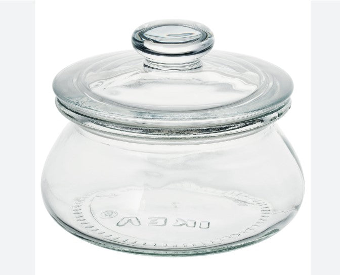 VARDAGEN Jar with lid, clear glass – Likea projects limited
