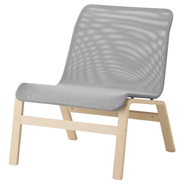 NOLMYRA Chair, birch veneer/gray >