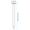 KALLAX/LAGKAPTEN/OLOV Leg, adjustable/INLAGG/ Desk combination, white, 77x159x147 cm (30 1/8x62 5/8x57 5/8 ") cm