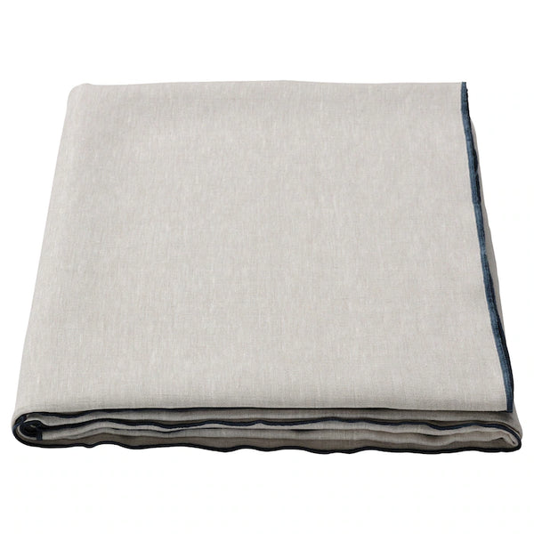 OMBONAD Tablecloth, natural colour/beige, 150x250 cm