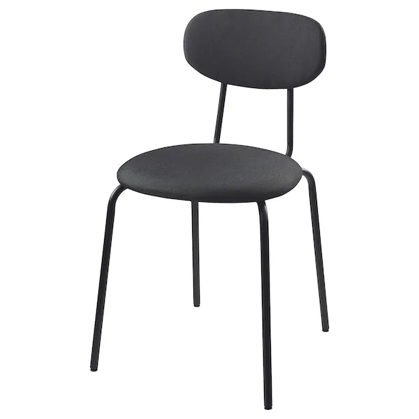 OSTANÖ Chair, black Remmarn/dark grey