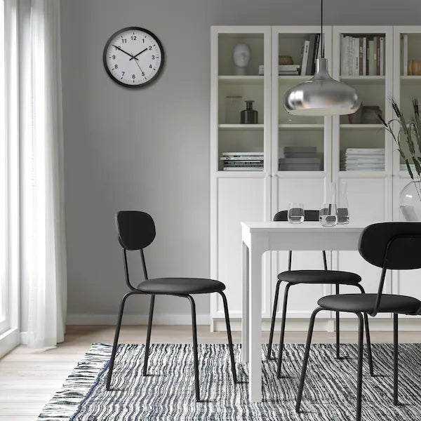 OSTANÖ Chair, black Remmarn/dark grey