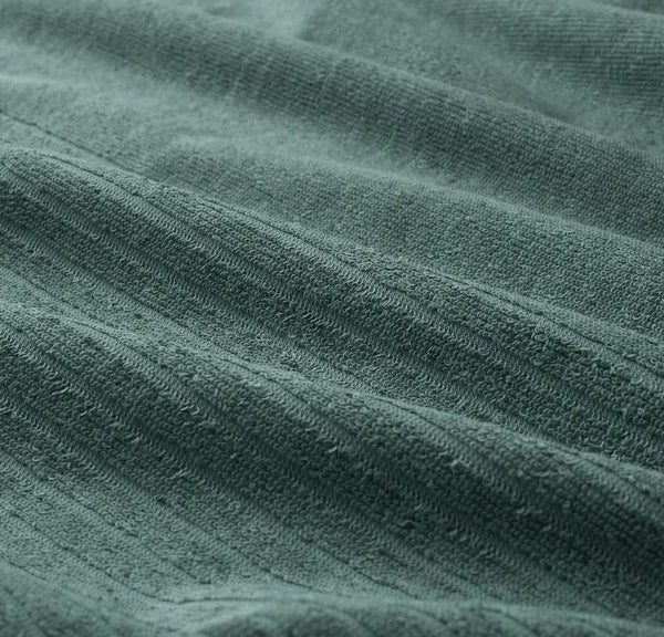 VÅGSJÖN Guest towel, grey-turquoise, 30x50 cm