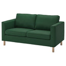 PÄRUP Frame, 2-seat sofa/PÄRUP Cover for 2-seat sofa, Vissle dark green