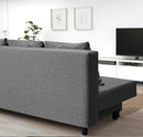 ASARUM Three-seat sofa-bed, grey