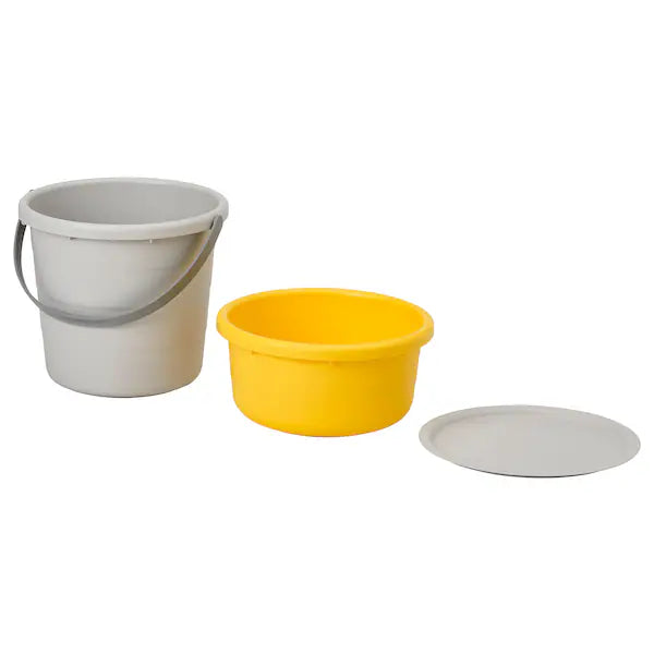 PEPPRIG IKEA Bucket set of 3in1 with lid