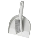 PEPPRIG Dust pan and brush, grey