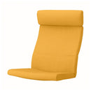 POÄNG Armchair cushion, Skiftebo yellow/POÄNG Armchair frame, black-brown